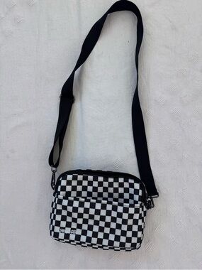 Hello Clio checkered cross body purse